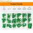 270pcs O Ring Gasket Kit Rubber Washer, 18 Sizes 7/32x1/16in - 11/16x1/8in Faucet O Ring A/C O-Ring Rubber Assortment Set, Seals Tool for Car Repa...