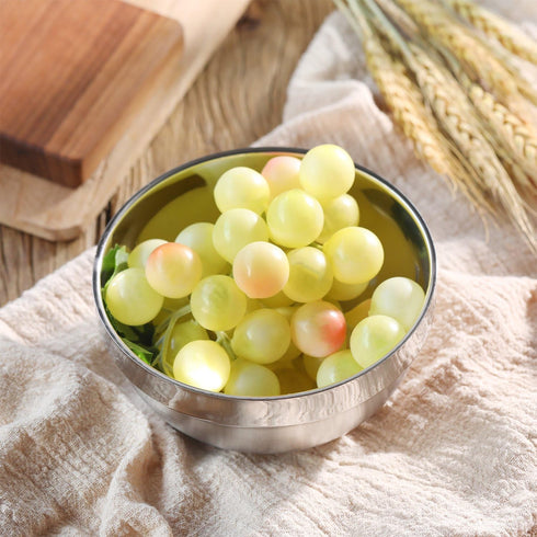 SATINIOR 6 Pack Stainless Steel Bowls for Kids and Adults Stainless Steel Cereal Bowls Double-walled Insulated Bowl Metal Snack Bowl(13 oz)...