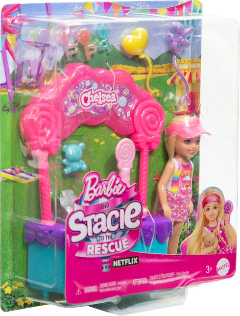 Barbie Chelsea Doll & Lollipop Stand Playset with Accessories, 10-Piece Toy Set from and Stacie to The Rescue movie...
