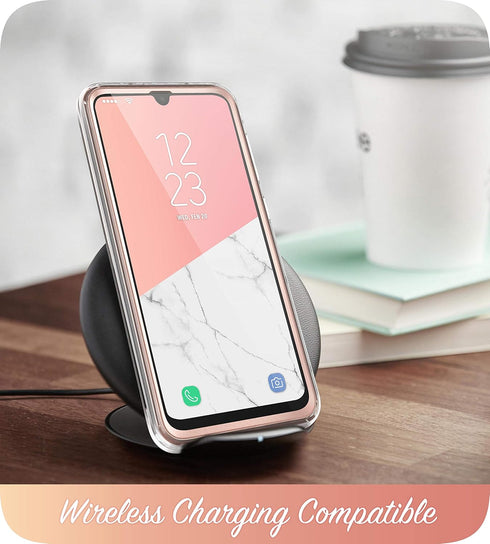 i-Blason Cosmo Series Slim Full-Body Stylish Protective Case for Samsung Galaxy A50/A50S, Marble Pink...