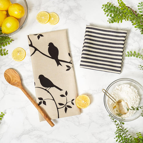 DII Decorative Oversized Festive Dishtowels, 18x28, Bushel & Peck, 2 Piece...