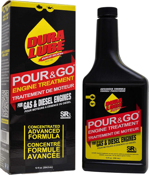 DURA LUBE HL-41501-06 Pour & Go Engine Treament, 12-Ounce, Single...