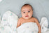 Lulujo Baby 100% Cotton Muslin Swaddle Blanket, 47 x 47-Inches, Rainbows and Unicorns...