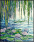 Posterizer 1 pcs-oil painting style-ethereal water lily pont-classics inspired 2-Landscape & Nature Art-Vintage Art-Gift for Art Lovers- unframed ...
