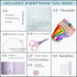 Bonroy Beginners Stitch Practice Kit, 82 Different Stitches, Stitch Sampler Kit for Craft Lover,Printed embroidery design patterns, Full Range Acc...