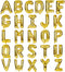 LIOZEOKUN Letter Balloons 16 Inch Mylar Foil Alphabet Letter A-Z Balloons Set for Wedding Birthday Party Decoration Banner Custom Phrase 26 Pieces...