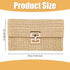 Straw Clutch, Summer Beach Straw Clutch Handbag Straw Tote Bag Boho Style Clutch Purse Handwoven Casual Small Envelope Straw Wallet for Women Girl...