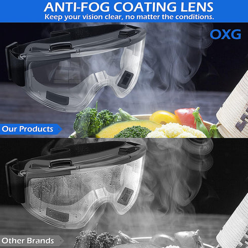 6 Pack Safety Goggles ANSI Z87.1 Glasses, Anti-Fog Protective Safety Glasses Lab Goggles Men Women Eye Protection Goggles...