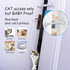 Child Proof Door Strap with Silicone Door Stopper. No Need for Baby-Gate. Keep Toddler Out and Let Cat in. Prevents Finger Pinch Injuries....
