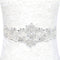 Pardecor Belt with Rhinestone Bridal Wedding Dress Belt Silver Crystal Rhinestone Pearl Belts Beaded Women's sash for Bridesmaid Gowns...