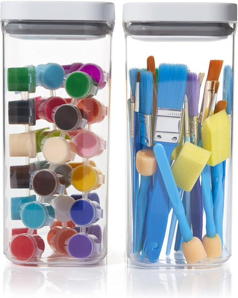 Copco Food and Organization Storage Container with Airtight Lid, 2.74-Quart, Clear...