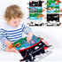 Tummy Time Baby Mirror Toys 0-6 6-12 Months High Contrast Infant Toys Brain Development with Crinkle Cloth Book and Teether - Montessori Newborn S...