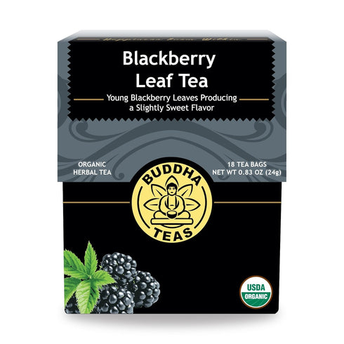 Buddha Teas Organic Blackberry Leaf Tea - OU Kosher, USDA Organic, CCOF Organic, 18 Bleach-Free Tea Bag...