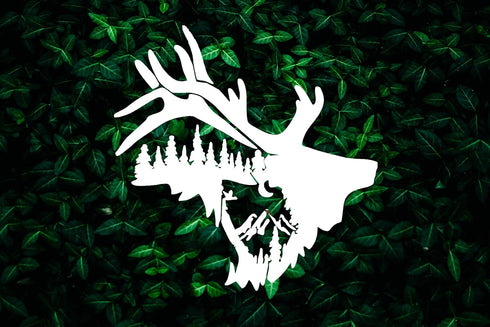 Bull Elk Stencil, Reusable 10 mil Mylar, for Airbrush, Murals, Tees, and More, DIY Art & Craft Supplies STENCILAIR...