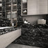 16x118 inch Black Marble Contact Paper Peel and Stick Countertop Waterproof Vinyl Glossy Granite Wallpaper Removable Self-Adhesive Film for Kitche...