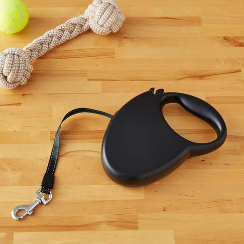 Amazon Basics Retractable Dog Leash, Large - 24ft, Black...