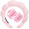 Spa Headband for Washing Face Wristband Sponge Makeup Skincare Headband Terry Cloth Bubble Soft Get Ready Hairband for Women Girl Puffy Padded Hea...