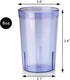 New Star Foodservice | Restaurant-Grade Beverage Tumblers (Blue (Set of 12), 8 oz)...