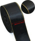 David accessories Black Satin Ribbon with Gold Edges 1.5 Inch wide 20 Yards, Gold Border Fabric Ribbons for Gift Wrapping DIY Crafts Christmas Dec...