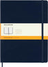 Moleskine Classic Notebook, Hard Cover, XL (7.5" x 9.5") Ruled/Lined, Sapphire Blue, 192 Pages...