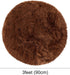 uxcell Faux Fur Round Rug,Fluffy Area Mat,Fluff Rugs for Bedroom Floor Sofa Living Room 3 x 3 Feet Brown...