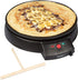 12" Griddle & Crepe Maker, Non-Stick Electric Crepe Pan w Batter Spreader & Recipe Guide- Dual Use Hot Plate for Blintzes, Eggs, Pancakes- Portabl...