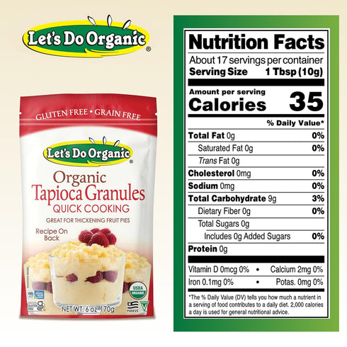 Let's Do Organics Organic Tapioca Granules, 6 oz...