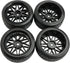 4PCS 12mm Hub Wheels,1:10 62mm Hard Plastic RC Drift Cars On Road Touring Racing Rally Tires for Traxxas HSP Tamiya HPI Kyosho On-Road Drifting Ca...