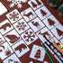 100 Pieces Winter Forest Stencil Template for Painting Reusable Drawing Stencils Animal Plant Stencil, Stencils for Painting on Wood Craft Supplie...
