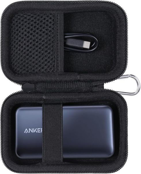 khanka Hard Travel Case for Anker 3-in-1 Fast Charging Charger with Built-in USB-C Cable/Anker 533 Power Bank/Anker Nano Power Bank,10000mAh Porta...