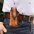 Genuine Leather Pocket Knife Sheath for 4.5''-5.1'' Folding Knives,Handmade Large Folding Knife Holder,GerBer MP600 Sheath Snap Knife Pouch,Knife ...