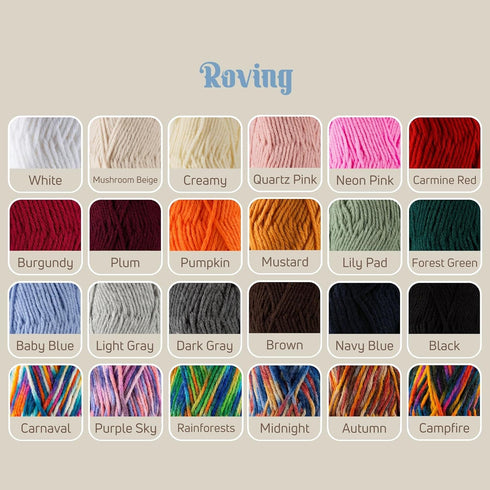 Sensy Roving Yarn, 3.5 oz, 132 Yards, Gauge 5 Bulky (Burgundy)......
