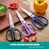 KUNIFU Kitchen Scissors All Purpose Heavy Duty, Kitchen Shears Come Apart Dishwasher Safe, Ultra Sharp Stainless Steel Kitchen Gadgets, Cooking Cutter for Chicken, Meat, Poultry, Fish, Herbs, Grape