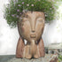 Face Planter Pots with Drainage Hole, Resin Head Planters for Indoor Plants Flower Plant Pots Succulent Pot, Cute Girl Face Planter Gifts for Love...