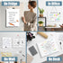SUNEE Small Dry Erase Board with Hanging, 12x16 Magnetic White Board with Marker, Double-Sided Dry Erase Whiteboard for Students - Planning, Drawi...