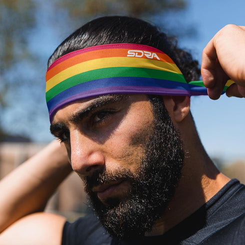 Suddora Rainbow Headbands for Costume, Workout, Sports, Pride Parade...