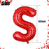 40 Inch Big Red Letter Balloons Foil Mylar Wedding Bachelorette Wedding Birthday Bridal Shower Anniversary Celebration Graduation Party Decoration...