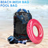 BROTOU Drawstring Bag Heavy Duty Mesh Bag Gym String Bag with Pocket Sport Equipment Bag for Swimming Yoga Beach Laundry...