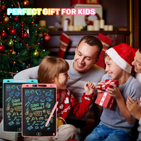 LCD Writing Tablet, 2 Packs Drawing Pads for Kids 3 4 5 6 Years Old 8.5 Inch Colorful Lines Doodle Scribble Boards Educational Toys for Boys Girls...