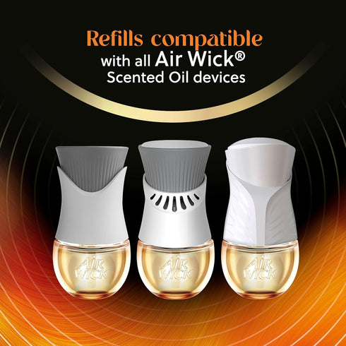 Air Wick Vibrant Plug in Scented Oil Refill, 5ct, Nectarine & Paradise Flower, Air Freshener, Essential Oils...