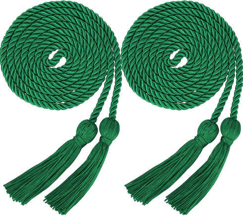 Yaomiao 2 Pieces Graduation Cords Polyester Yarn 2025 Honor Cord with Tassel for Graduation Students(Green)...