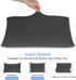 2-Pack Stretch Pillow Cases - Jersey Knit & Ultra Soft Envelope Closure Pillowcases T-Shirt Like Microfiber Blend - Suitable for Queen or Standard...