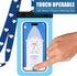 Cruise Lanyards Large Waterproof Cell Phone Pouch Dry Case w/Touch Screen - Screen Size up to 6.5” - for iPhone 15 14 13 12 11 Pro Max XS Plus, Sa...