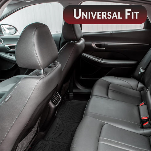 Zento Deals Car Floor Mat -Heavy Duty Weather Protection Mats (Black - 1pcs Car Diamond Floor Mat)...