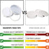 Masontops Tough Tops - Ball Wide Mouth Mason Jar Lids Plastic Leakproof - BPA-Free White Plastic Mason Jar Lids - Reusable Dry Canning Lids fit Ba...
