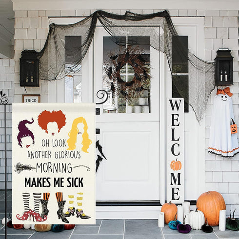 Halloween Hocus Pocus Garden Flag Double Sided Halloween Decor Yard Flag for Witch Sisters Flag Outdoor Decorations - 12.5 x 18 Inch Another Glori...