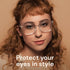 Gaoye Stylish Blue Light Glasses for Woman - Computer Glasses up to 99% Blue Light Blocking - Lightweight Frames - 3 pack...