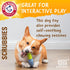 Arm & Hammer for Pets Scrubbies Boomerang Chew Toy for Adult Dogs Infused with Baking Soda - Durable Teething Toy with Unique Shape for Fetch & Ch...