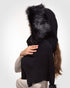 Futrzane Classic Hooded Scarf - Faux Fur Hooded Scarves for Women - Cowl & Hat...