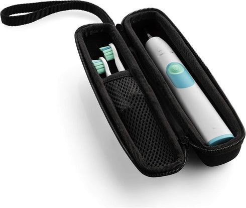 caseling Hard Toothbrush Travel Case Fits Philips Sonicare Protective Clean 4100 Sonicare 2 Series Portable Toothbrush Holder with Easy Grip Carry...